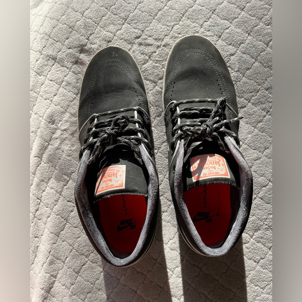 Nike Skateboarding Stefan Janoski Chukka Shoes Mens 10.5 US Black and Gray - Picture 13 of 16